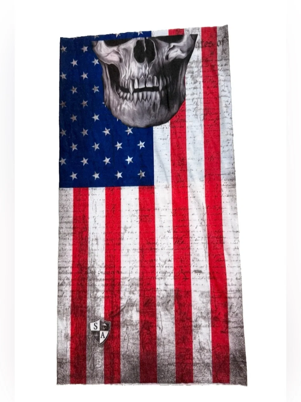 Salt Armour Skull American Flag Neck Gaiter Face Mask Fishing UV Sun Shield